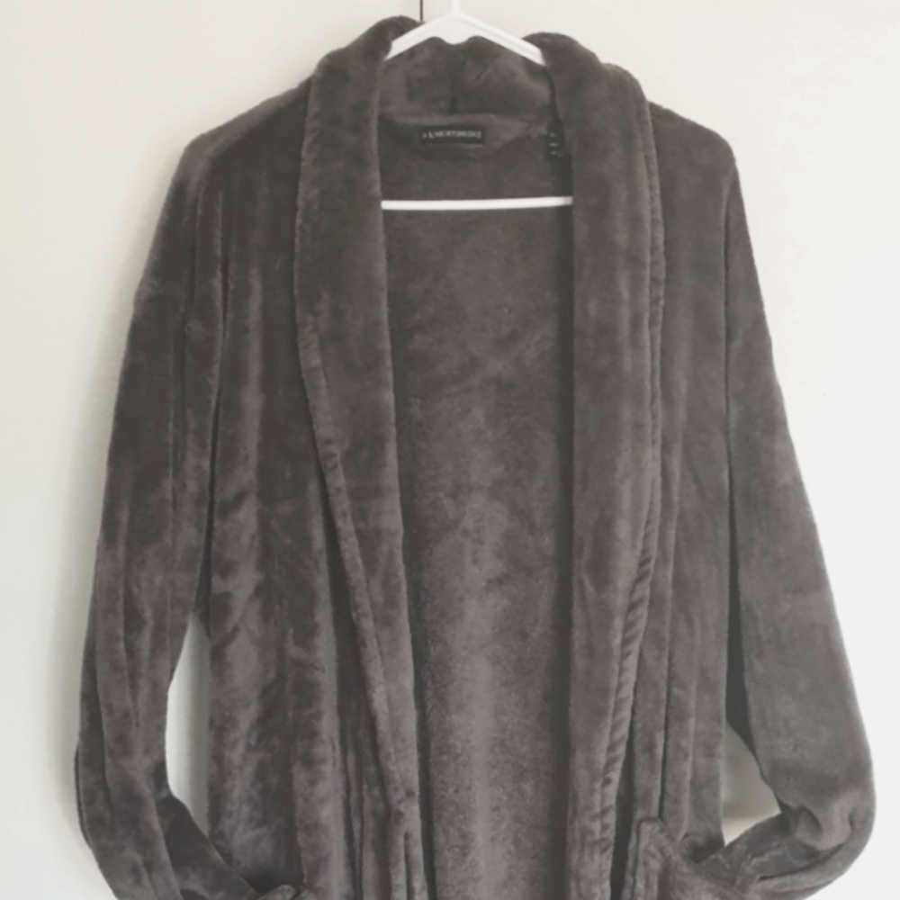 Plush Polyester Men's Bathrobe